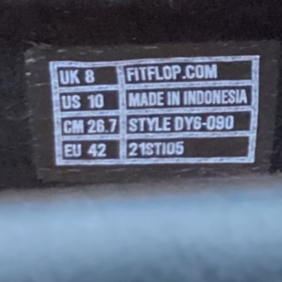 FitFlop Allegro Tassel Loafers Black Leather Size 8 - Picture 6 of 7